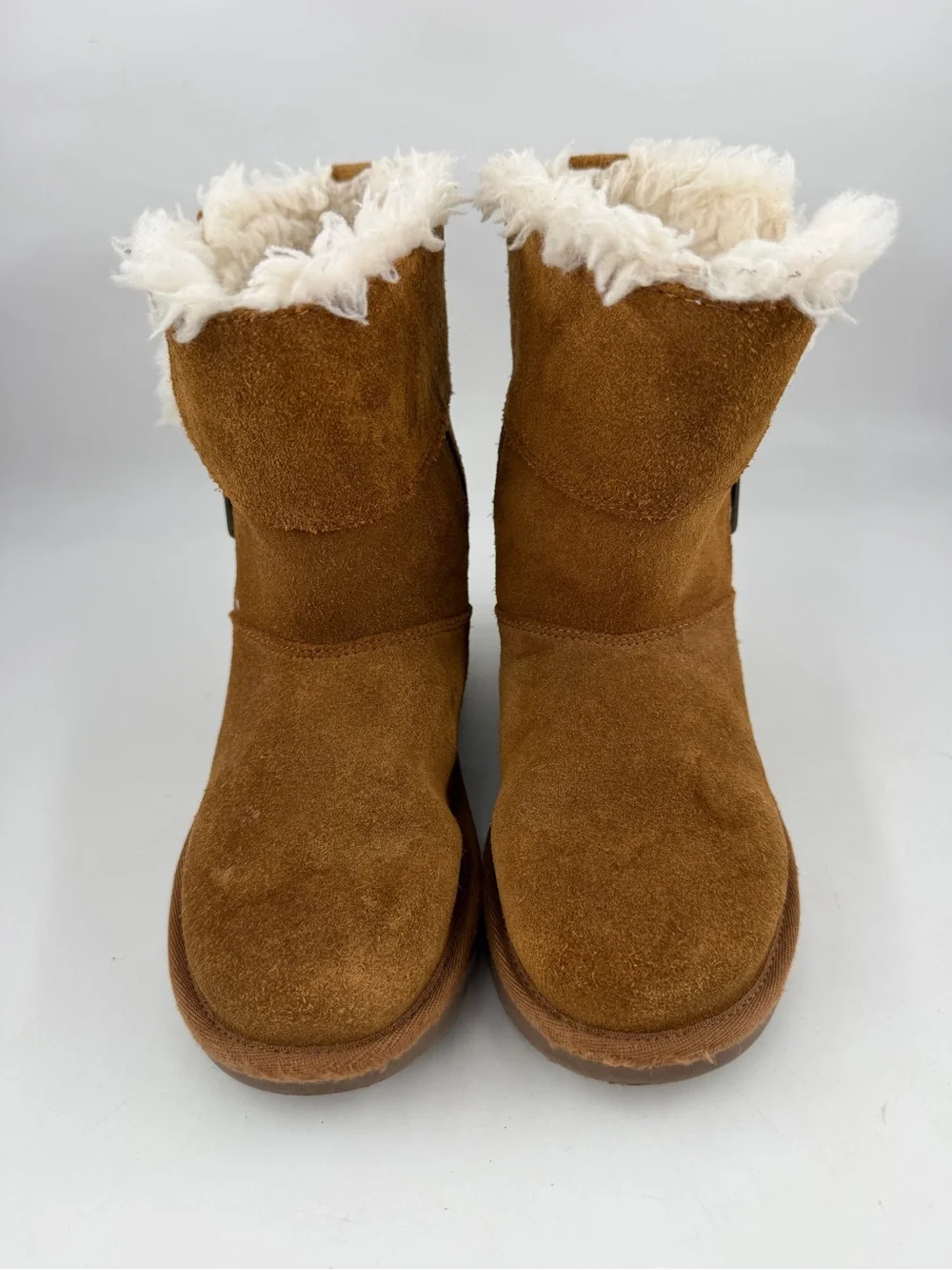 Koolaburra by Ugg Kids Aribel Short - SZ 13- Chestnut Tan Insulated Winter Boots